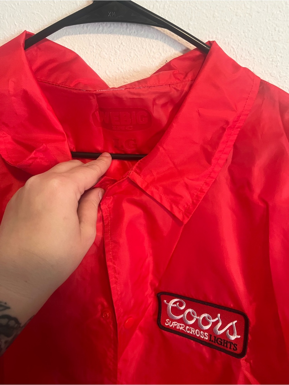 Coors Supercross Lights Red Coach Jacket